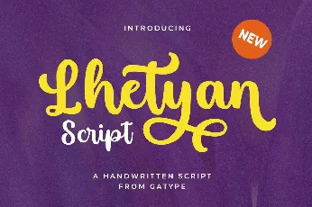 Lhetyan Script font