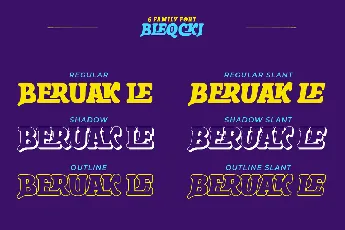 BLEQCKI Trial font