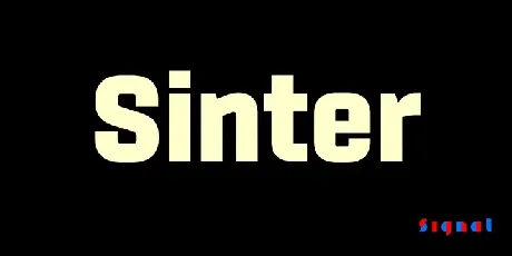 Sinter Family font