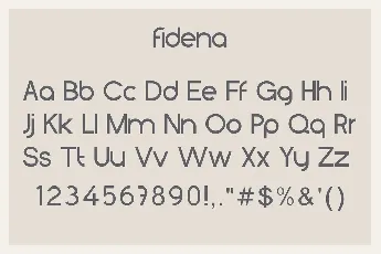 Fidena Sans Serif font