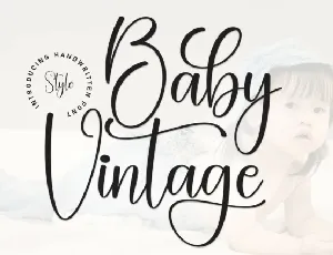 Baby Vintage Script font