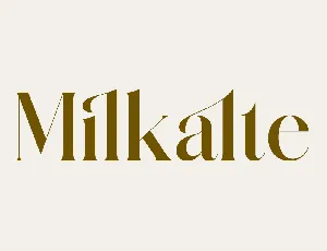 Milkalte font