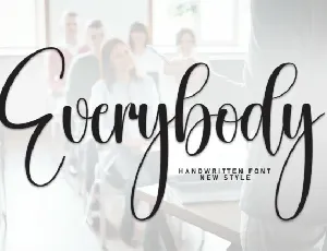 Everybody Calligraphy font