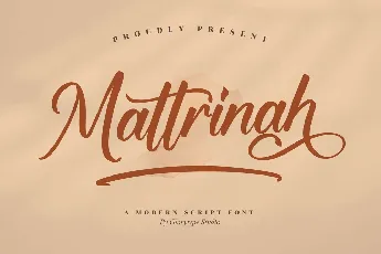 Mattrinah font