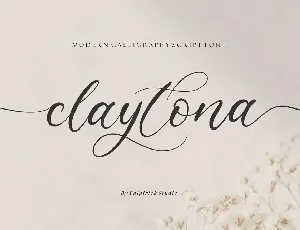 Claytona font