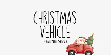 Christmas Vehicle font