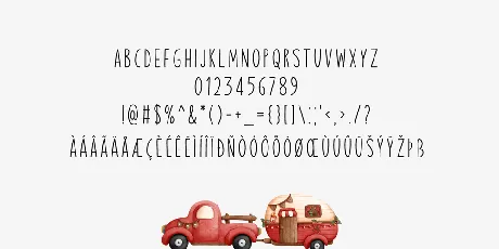 Christmas Vehicle font