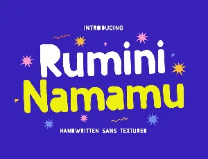 Rumini Namamu font