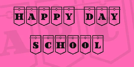 Happy Day School font