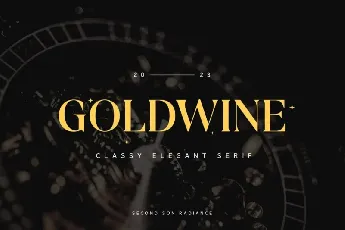 Goldwine font