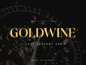 Goldwine font