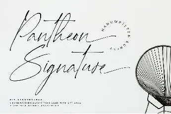 Pantheon Signature font