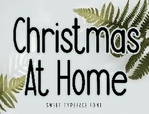 Christmas At Home font