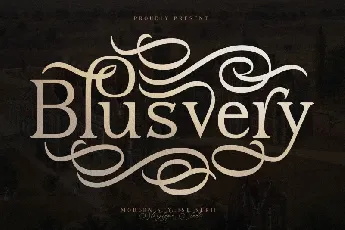 Blusvery font