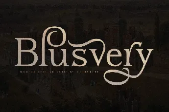 Blusvery font