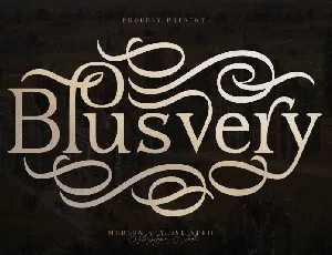 Blusvery font