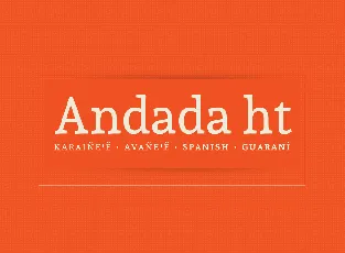 Andada Family font