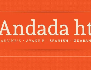 Andada Family font