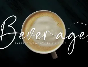 Beverage Script font