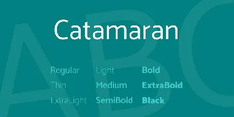 Catamaran Family font