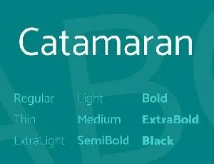 Catamaran Family font