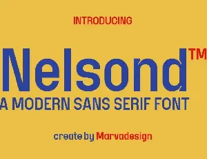 Nelsond font