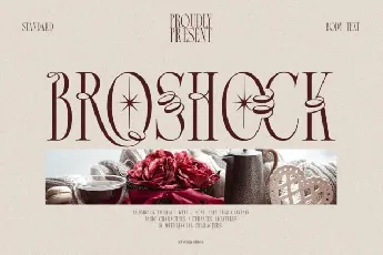 Broshock font