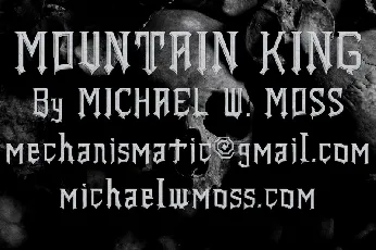 Mountain King font