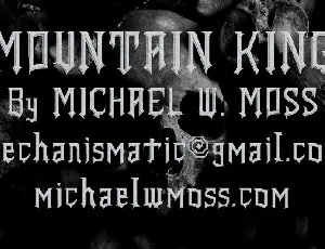 Mountain King font