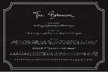 The Bohemian Signature font