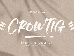 Crowtig font