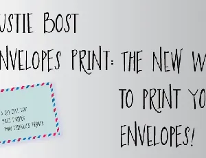 Austie Bost Envelopes Print font