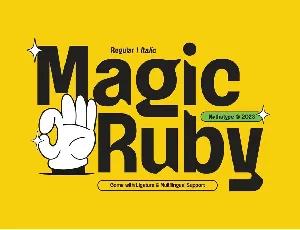 Magic Ruby font