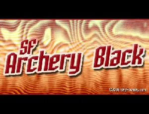 SF Archery Black font