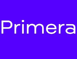 Primera Family font