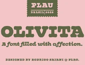 Olivita font