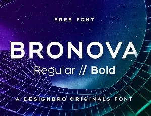 Bronova Sans font