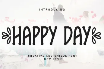 Happy Day Display font