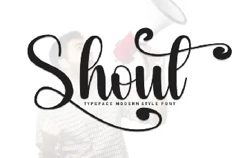 Shout Script font