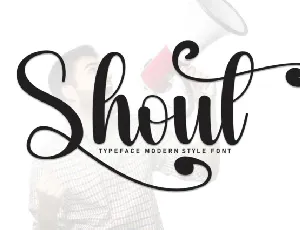 Shout Script font