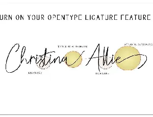 Christina Allie Script Free Download font