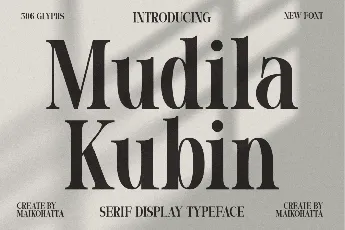 Mudila Kubin font