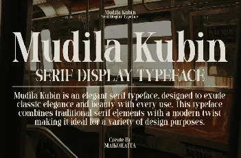 Mudila Kubin font