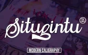 Situgintu Calligraphy font