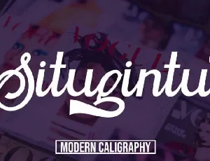 Situgintu Calligraphy font