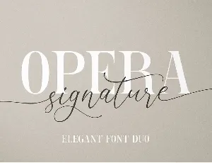 Opera Signature font