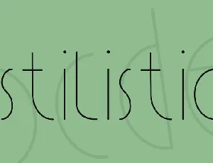 Estilistica font