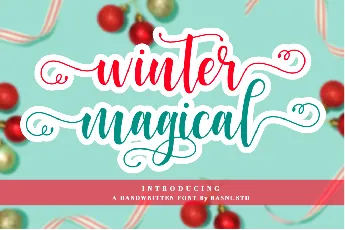 WinterMagical font