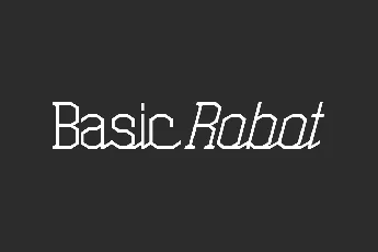 Basic Robot Demo font