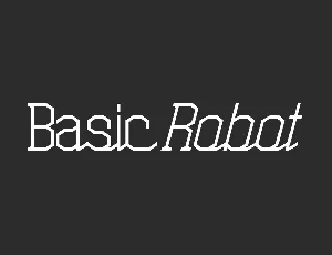 Basic Robot Demo font